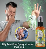 Silly Feet Foot Spray - Lemon 100ml (Pack of 2)